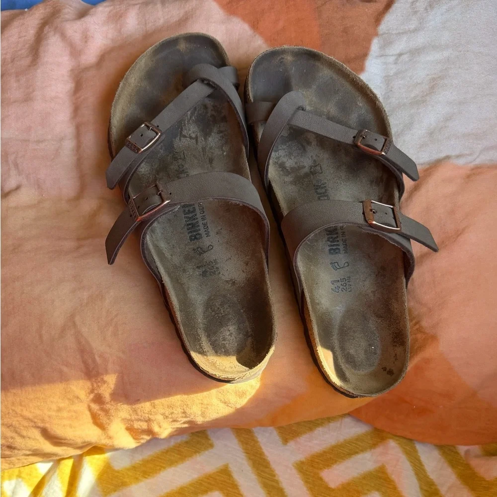 Birkenstock Mayari Dark Brown Sandals - Picture 6 of 9